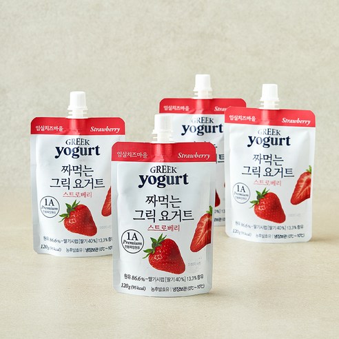 [로켓프레시] 술골 임실치즈마을 짜먹는 그릭 요거트 딸기