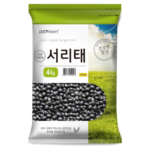 건강한밥상 국산 서리태, 4kg, 1개