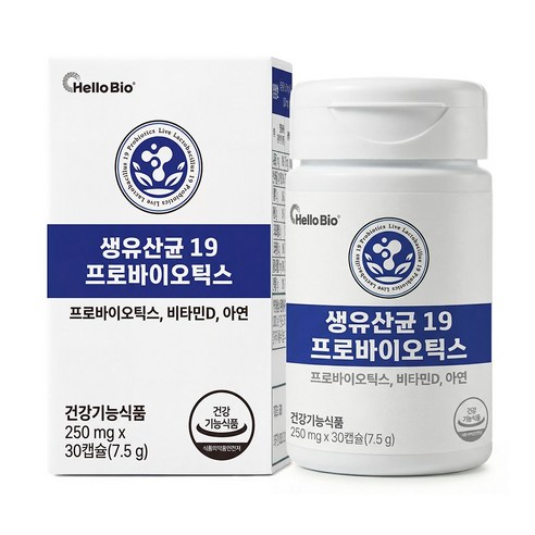 헬로바이오 생유산균 19 프로바이오틱스 7.5g
