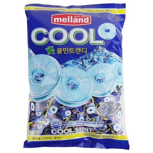 멜랜드 쿨민트 사탕 입가심 업소용 사무실 탕비실 어른간식 국제제과