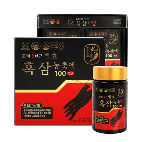 고려6년근 발효흑삼농축액 100% 240g 2병세트
