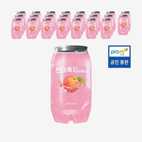 브이톡 핑크복숭아에이드 350ml 24페트