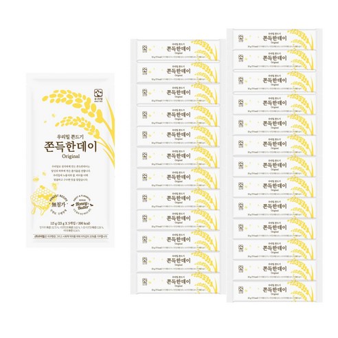 우리밀 쫀득한데이 (국산 쫀드기), 10개, 115g