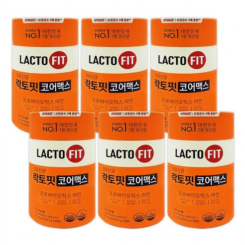 락토핏 코어맥스 2g x 60포 6통, 120g, 1개