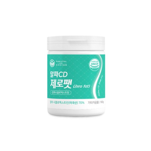 순수 바이탈랩 알파cd 제로팻 100g
