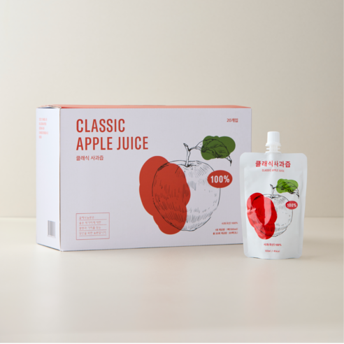 (클래식농원) 농부가 직접 만든 NFC 사과즙 4L