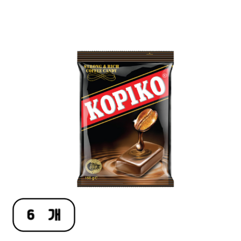 마요라 코피코 커피맛 캔디, 150g, 6개