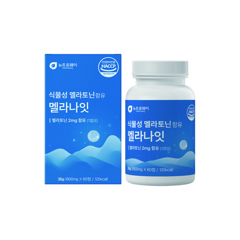 식물성 멜라토닌 함유 멜라나잇 몽모랑시 타트체리 L 테아닌 비타민B6 B12