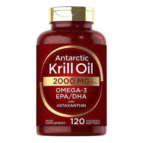 남극 크릴 오일 2000mg 고함량 오메가3 EPA+DHA+아스타잔틴 복합 남극산 100% 원료 어유 대체 건강기능식품