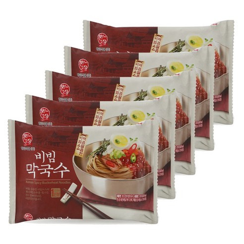 본고장 계절별미 비빔 막국수 230.8g 1인분 5개