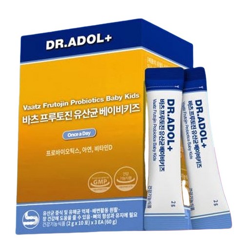 닥터아돌 바츠 프루토진 유산균 베이비 키즈 어린이