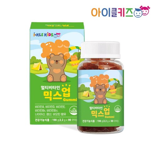 아이클키즈 유아용 믹스업 멀티비타민 구미 198g