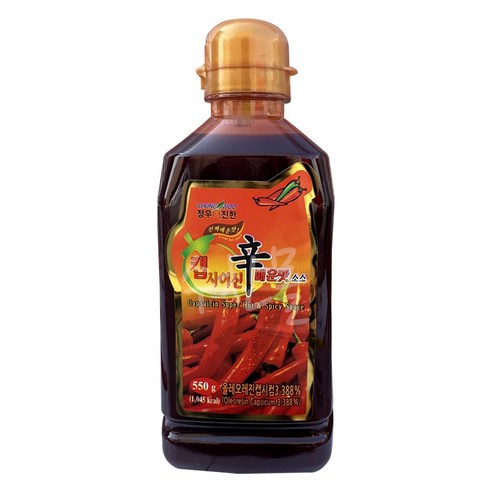 청우 더진한 캡사이신 매운맛소스 캡사이신소스 액상 550g