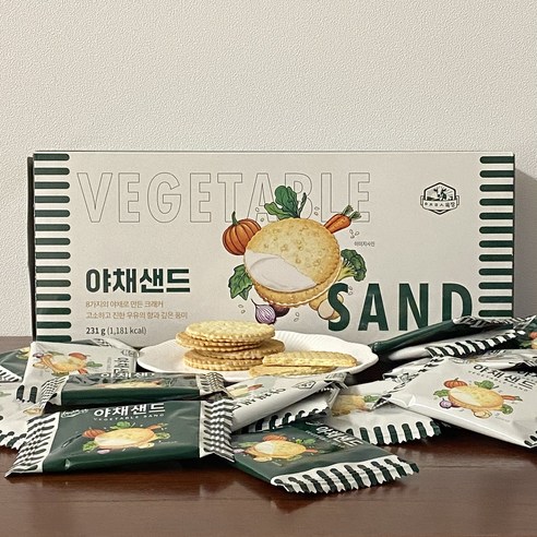 ㅇㅊㅁㅅ목장 야채샌드 231g (30개내외) X 5Box 아침미소목장야채샌드
