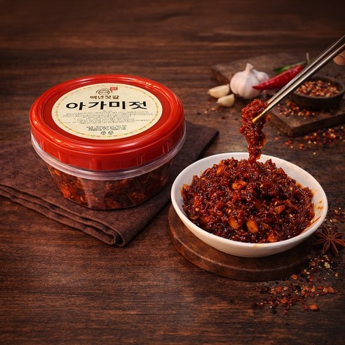 백년젓갈 아가미젓 / 국내제조 / 프리미엄 / 저염 / 400g / 500g / 600g / 1kg, 1개, 600g