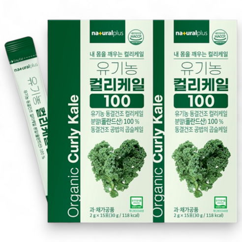 [아이라인pick] 내몸을 깨우는 유기농컬리케일100 15포 ,2박스, 2박스