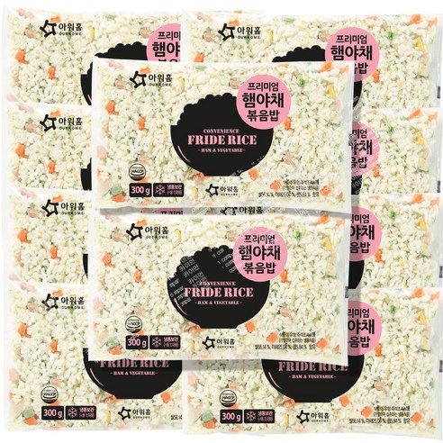 아워홈 프리미엄 햄야채볶음밥 300g, 300g, 20개