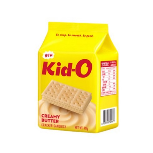키드오 크리미버터 크래커 샌드위치, 90g, 20개