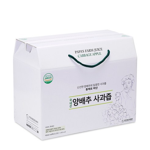 아빠의주스 양배추 사과즙 40p