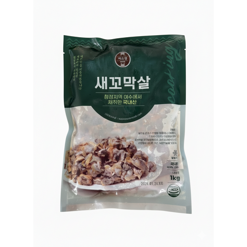 [ 25년 생산 ] 자숙새꼬막살, 5개, 1kg