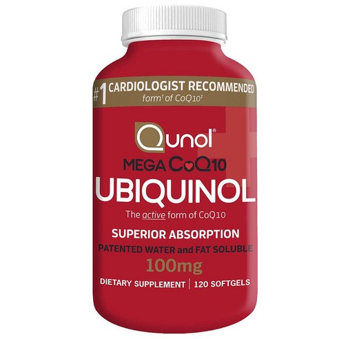 퀴놀 Qunol 퀴놀 메가 코큐텐 Ubiquinol 100mg 120정