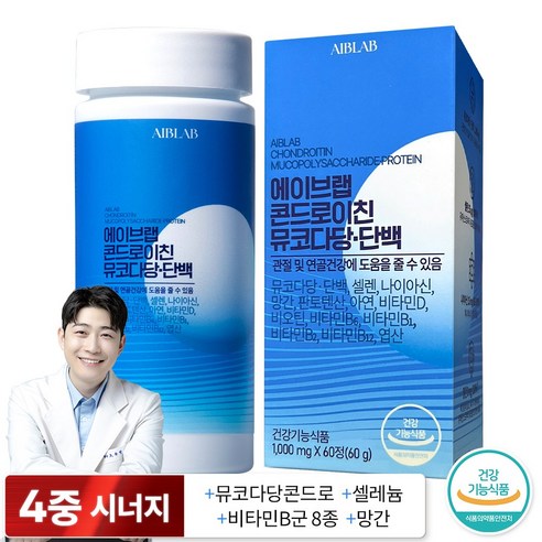 에이브랩 콘드로이친 뮤코다당단백 1200, 1개, 60정
