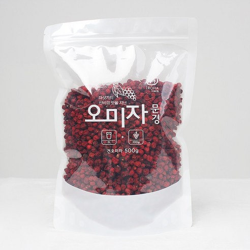 이로하 국산 문경 건오미자 300g 500g 1kg, 2개, 500g