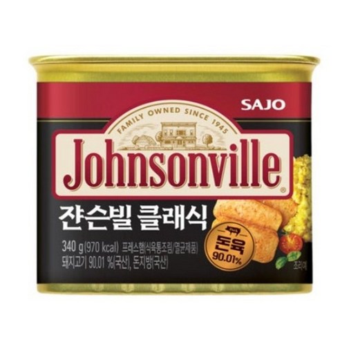 국내산 돼지고기로 만든 쟌슨빌 클래식, 340g, 6개