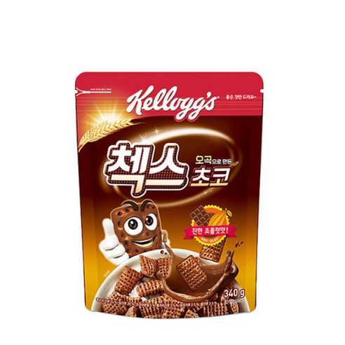농심 켈로그 오곡 첵스 초코 340g x4개입, 340g, 4개