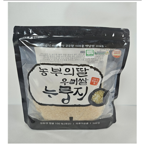 농부의딸 우리쌀 100 현미누룽지 500g 1개
