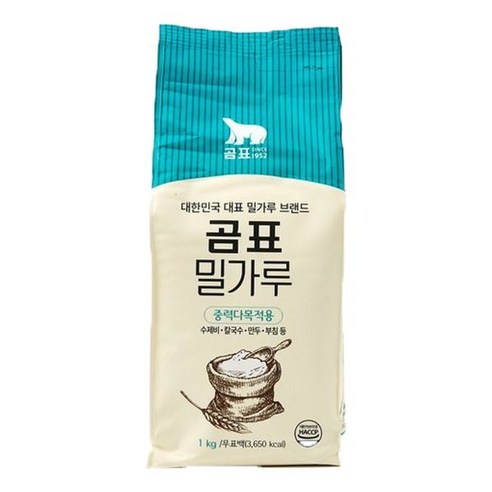 곰표 밀가루 중력다목적용, 1kg, 1개