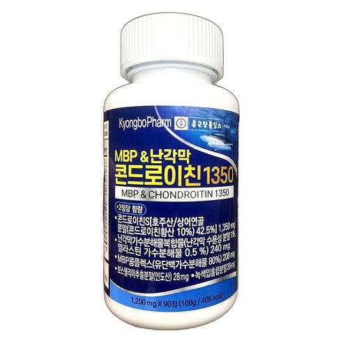 관절 건강 지원 콘드로이친 풍부 면역력 강화 비타민 함유 건강 보조제, 180정, 1개, 1개