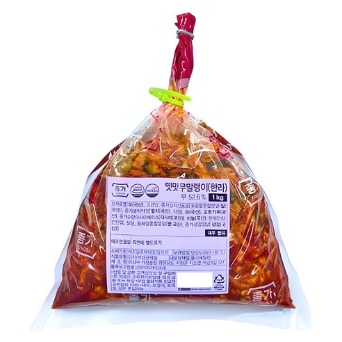 종가집 옛맛 국산 무말랭이 한라 1kg [냉장포장]