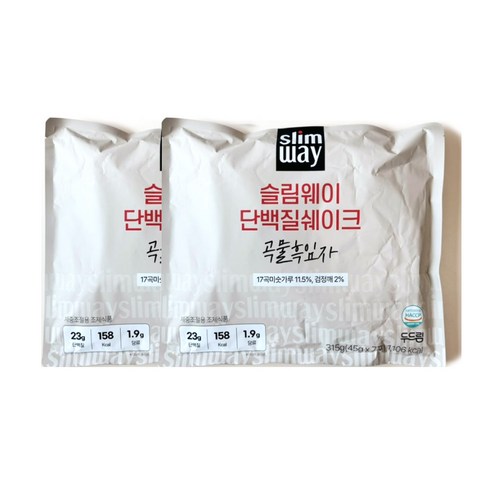 슬림웨이 단백질 쉐이크 곡물 흑임자 7p