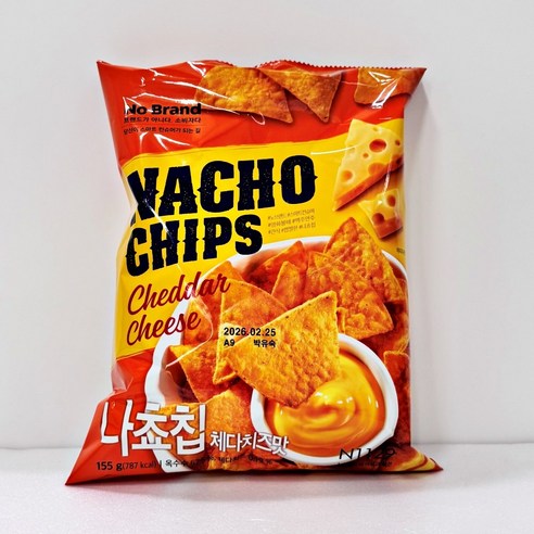 노브랜드 나쵸칩 체다치즈맛 155g