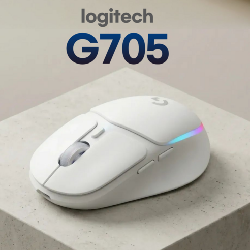 로지텍 G705 오로라 컬렉션 무선 게이밍 마우스 LIGHTSPEED 블루투스 RGB 85g 소형 / 병행수입정품/ 박스패키지