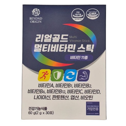 리얼골드 멀티비타민, 1개, 2g