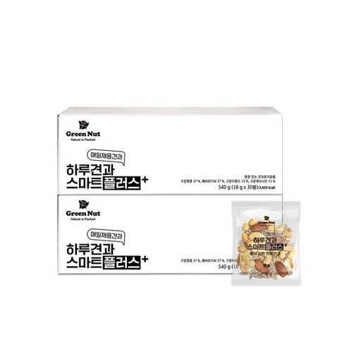 하루견과 스마트플러스 견과 물가안정 30봉 2세트(총60봉)
