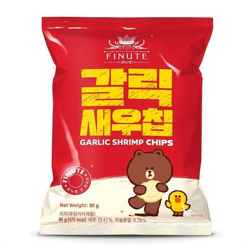 피뉴트 갈릭 새우칩 90g 새우스낵