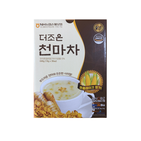 부드러운 천마와 든든한 시리얼 더조은 천마차, 18g, 40개입, 12개