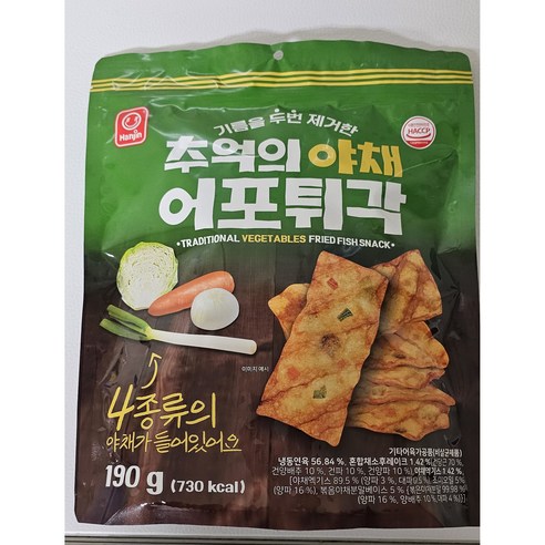어포튀각,추억의 야채 어포튀각190g