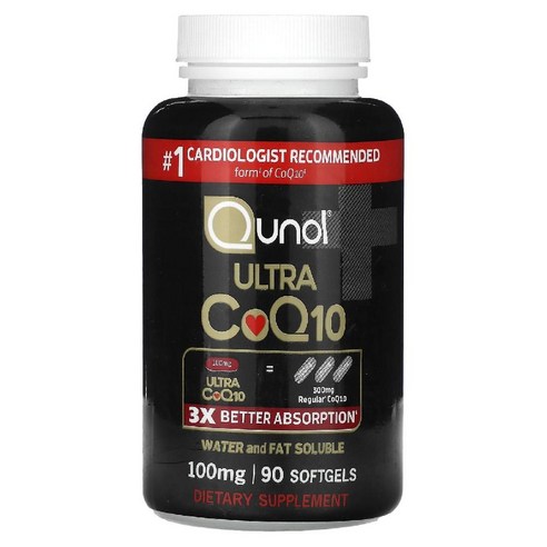 퀴놀 코큐텐 울트라 CoQ10 유비퀴논 코엔자임Q10 Qunol 100mg 90정