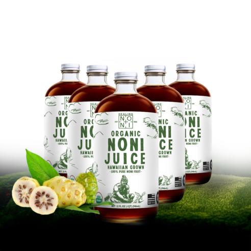 유기농 노니주스 100% NFC 하와이 노니 착즙 원액, 5개, 946ml