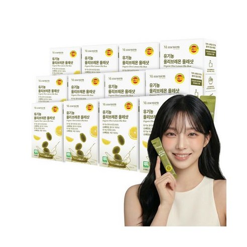 모먼튼 유기농 올리브레몬 올레샷 14포 12박스 엑스트라버진 올리브오일 레몬즙