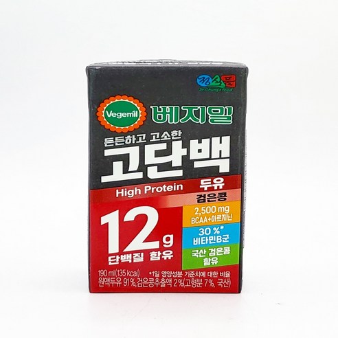 베지밀 고단백두유 검은콩 190ml x 24팩