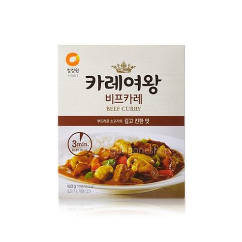 대상 PARTSCANNER 청정원 카레 여왕 비프카레 160g 1인분, 160g, 2개