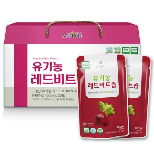 황지네이처 유기농 레드비트즙 100ml 30개