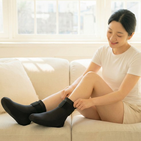 휴온미 파라핀 풋삭스 발 발목 전용 온찜질팩 냉찜질, 1개