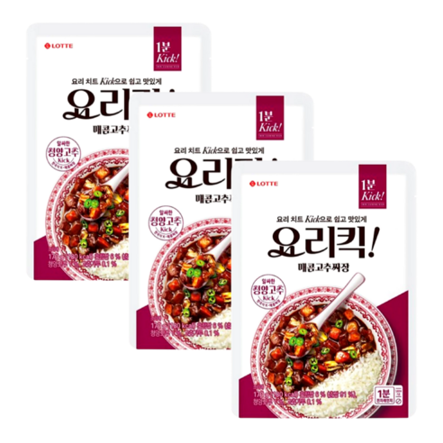 롯데웰푸드 요리킥 매콤고추짜장