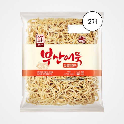 [사조대림] 알뜰채어묵 냉동 1kg, 2개